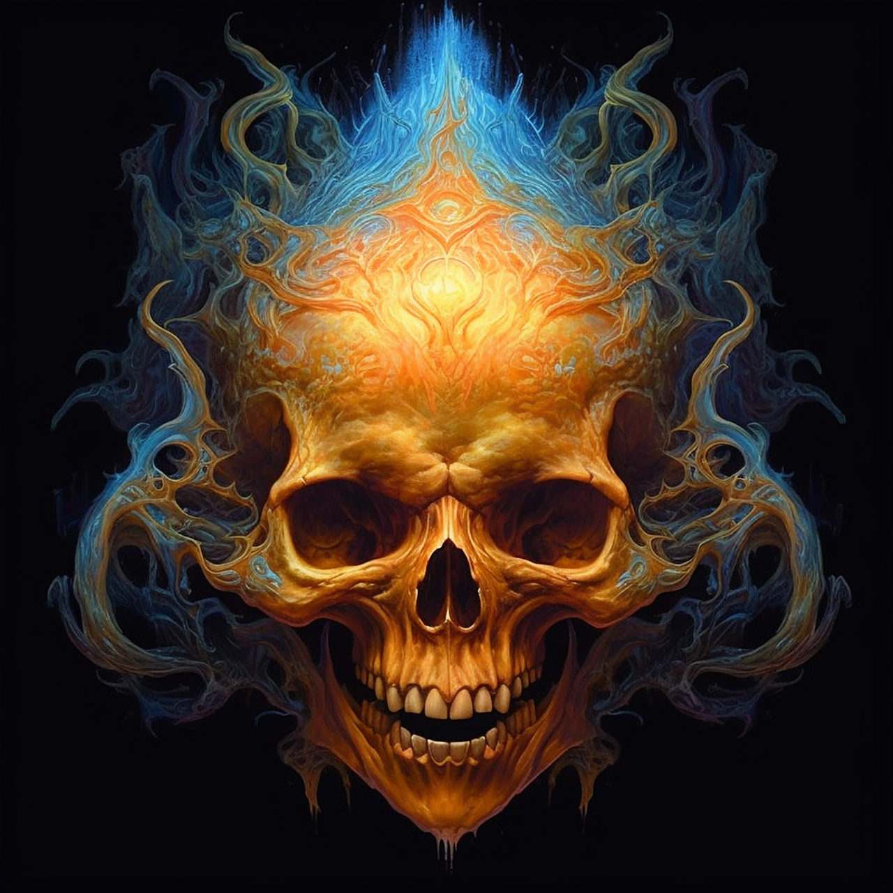 时尚色彩的骷髅头分享给大家,但愿可以吓你们一跳![鼓掌][鼓掌]