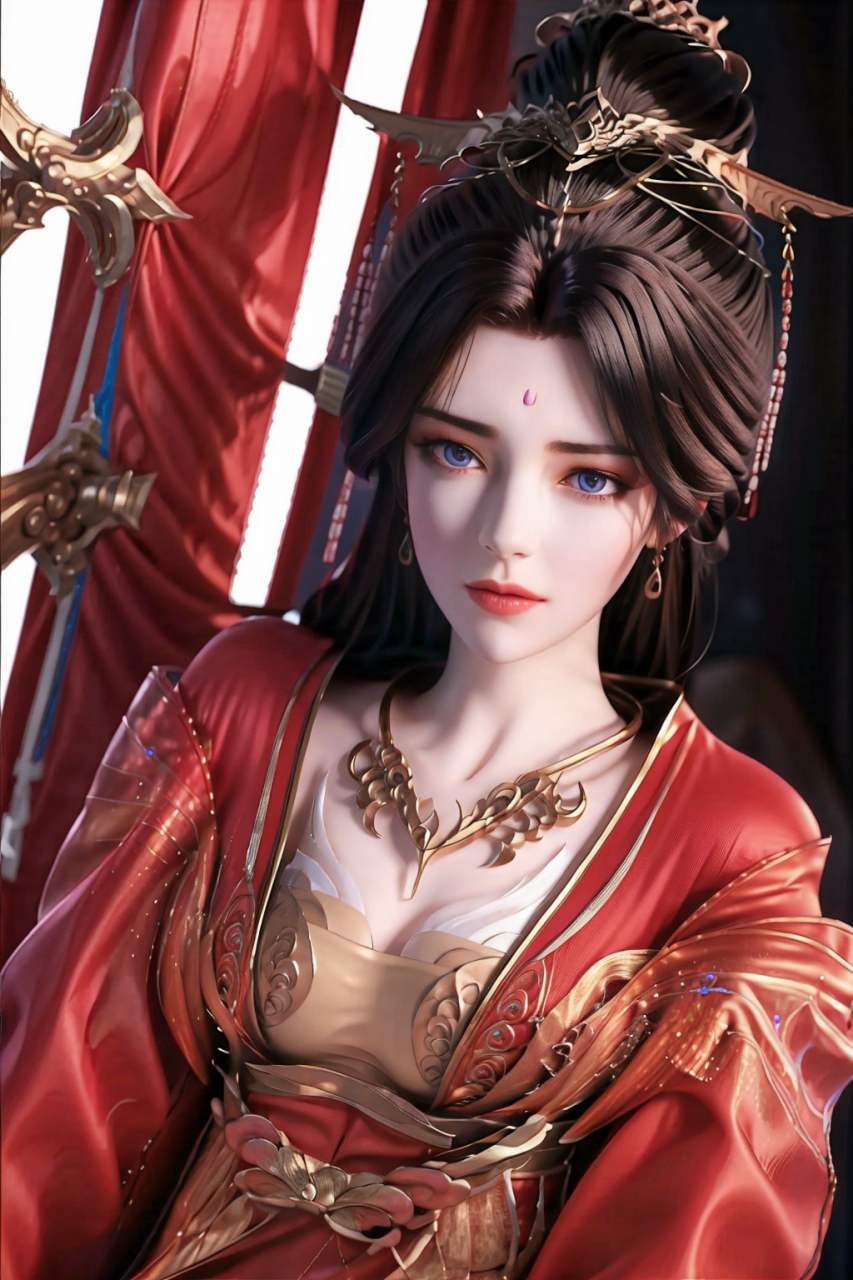 月婵仙子ai绘画美照 #完美世界月婵