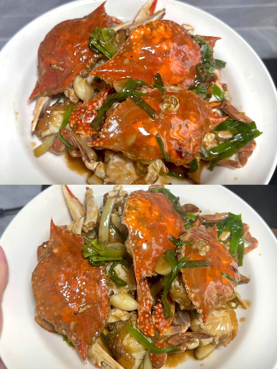 百吃不厌的姜葱炒蟹,梭子蟹最简单鲜美做法 每天无辣不欢今天换换口味