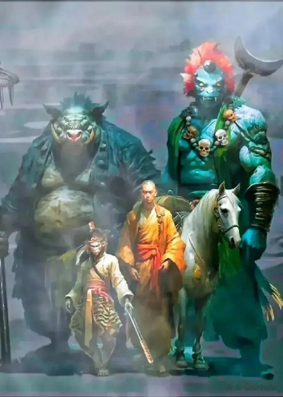 【师徒四人西天取经】原著孙悟空1米3,七高八低孤拐脸,两只黄眼睛,一