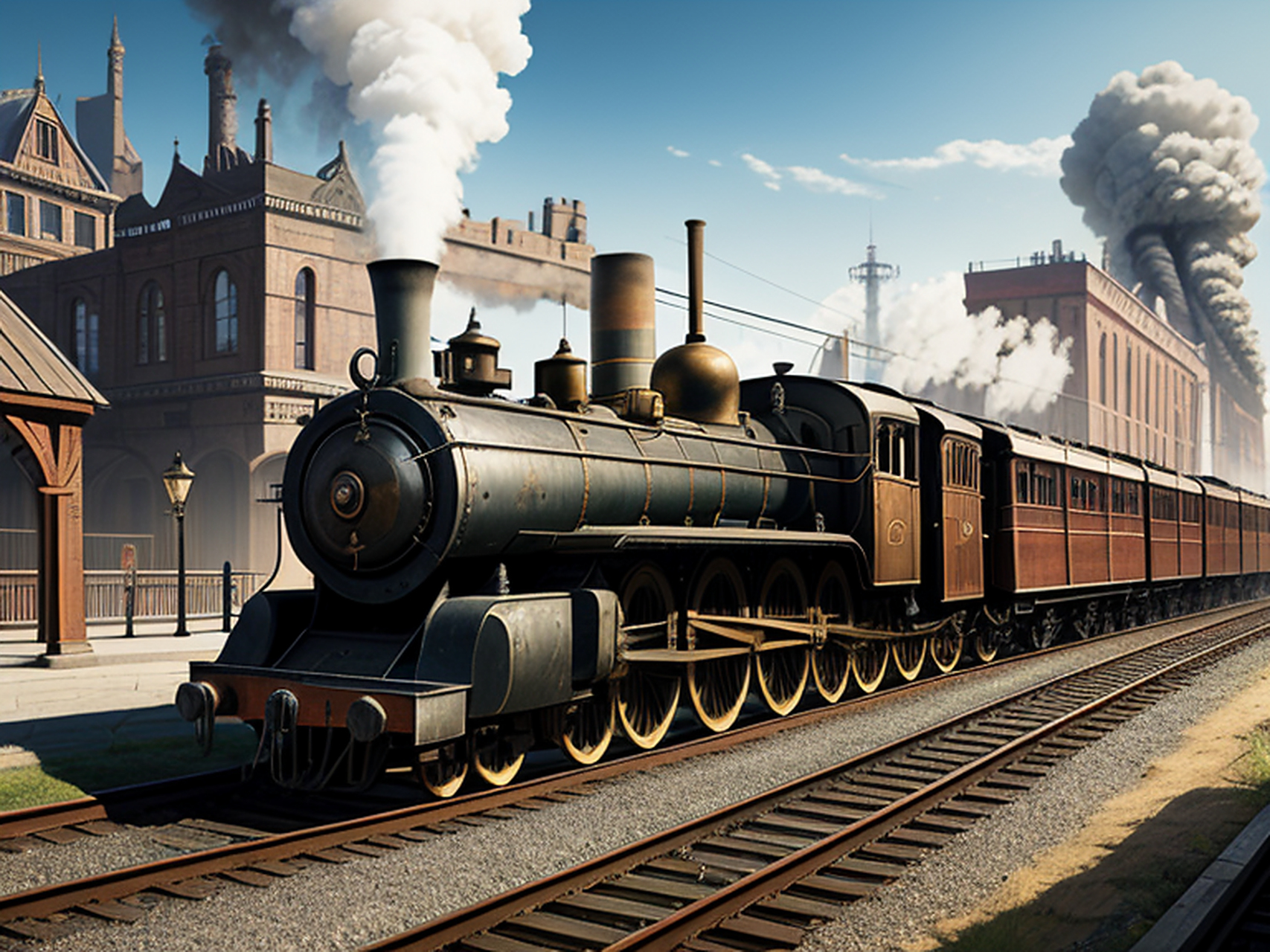 蒸汽城是一个充满奇幻色彩的城市,它的市容充满了蒸汽朋克的元素.