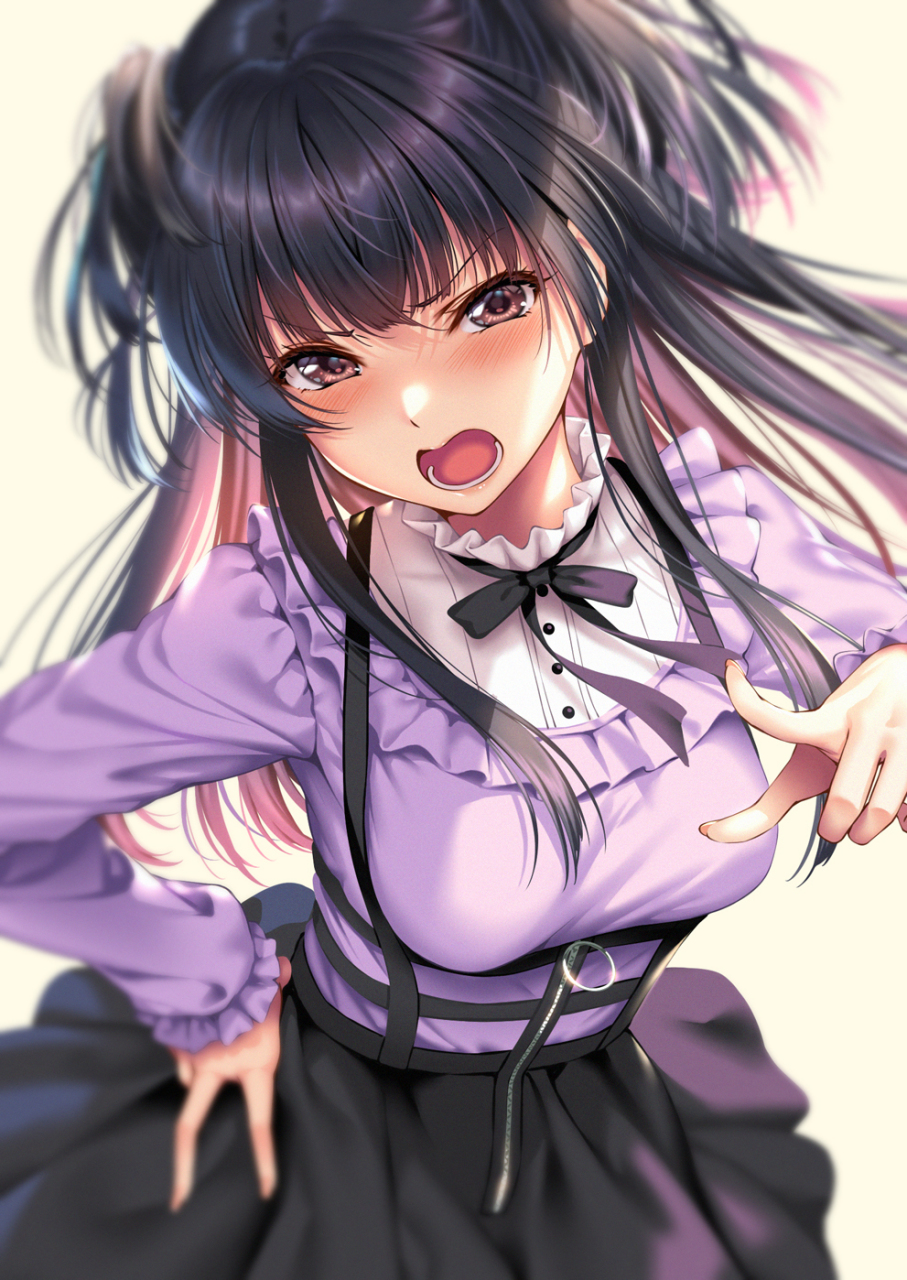 二次元少女# 我发现美女生气的时候跟撒娇是一个样的.
