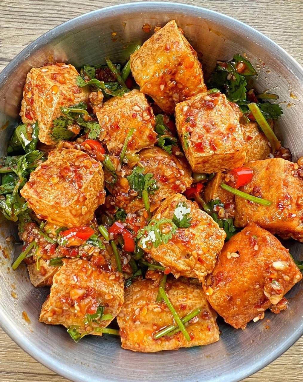 拿肉都不换!|||今天给大家分享一道麻辣油炸豆腐!