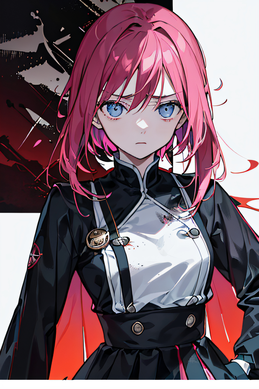 二次元少女黑武士#动漫头像和壁纸