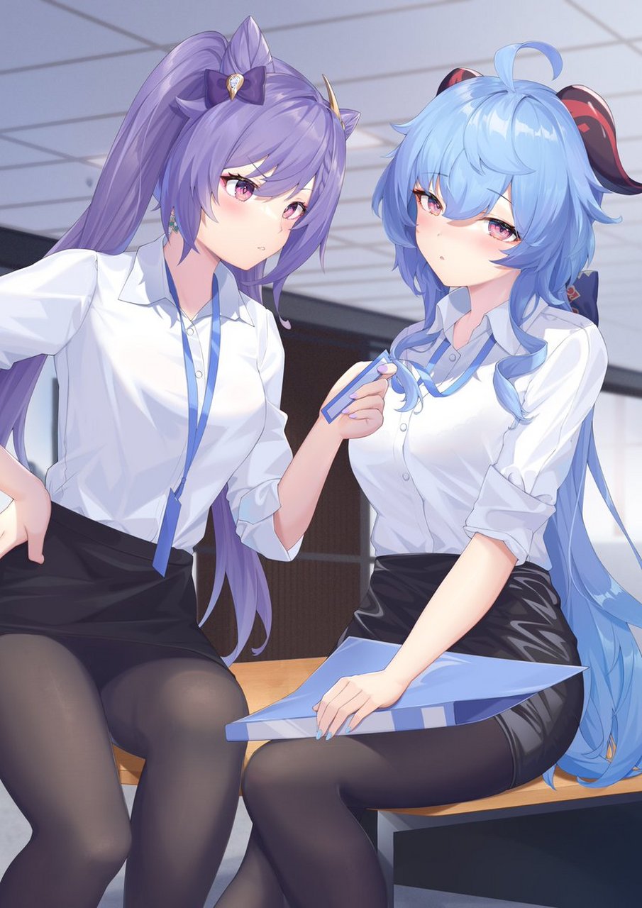 甘雨×刻晴ol 画师:kuroida