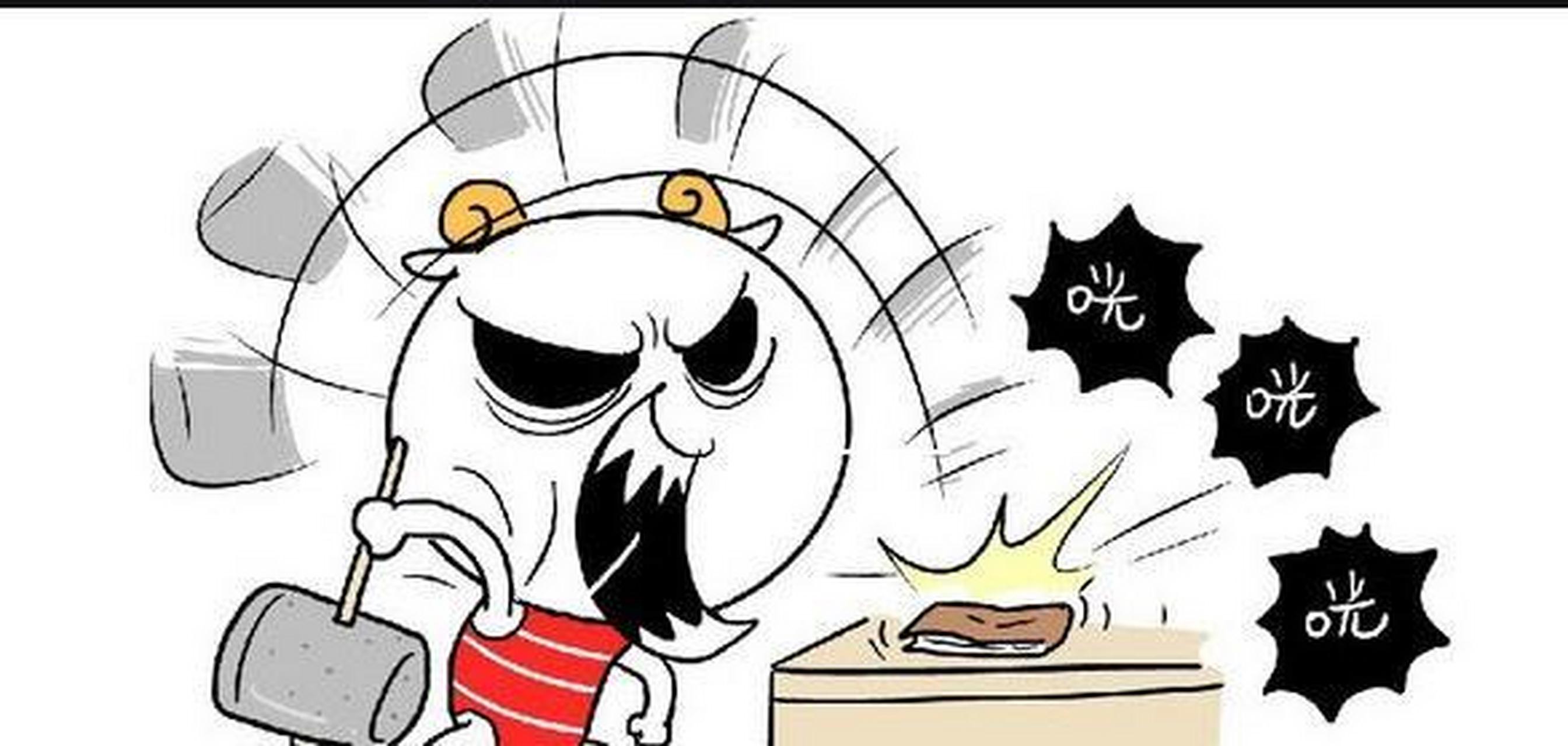 老婆在厨房里,手忙脚乱的.