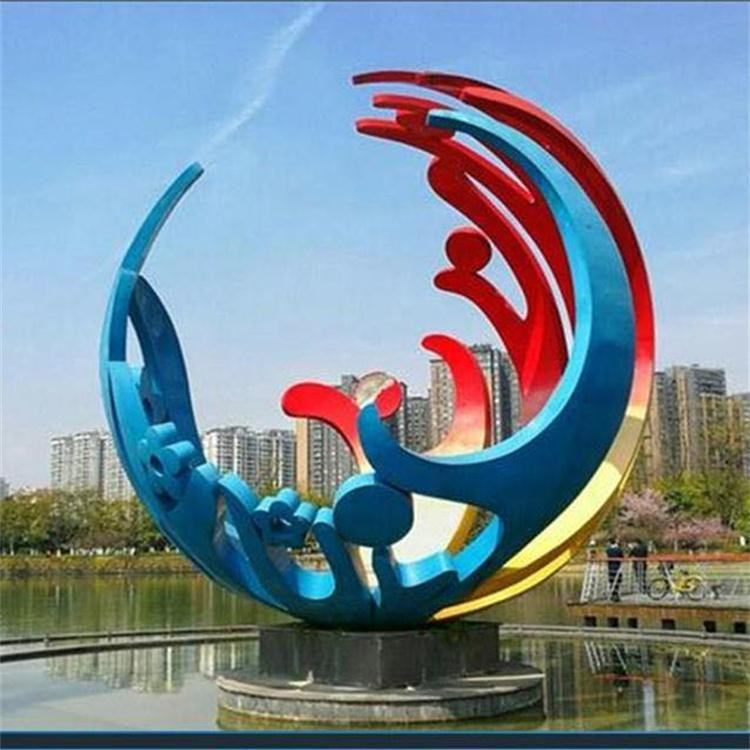 广场不锈钢雕塑作品欣赏,造型艺术,搭配环境,美不胜收,爱了