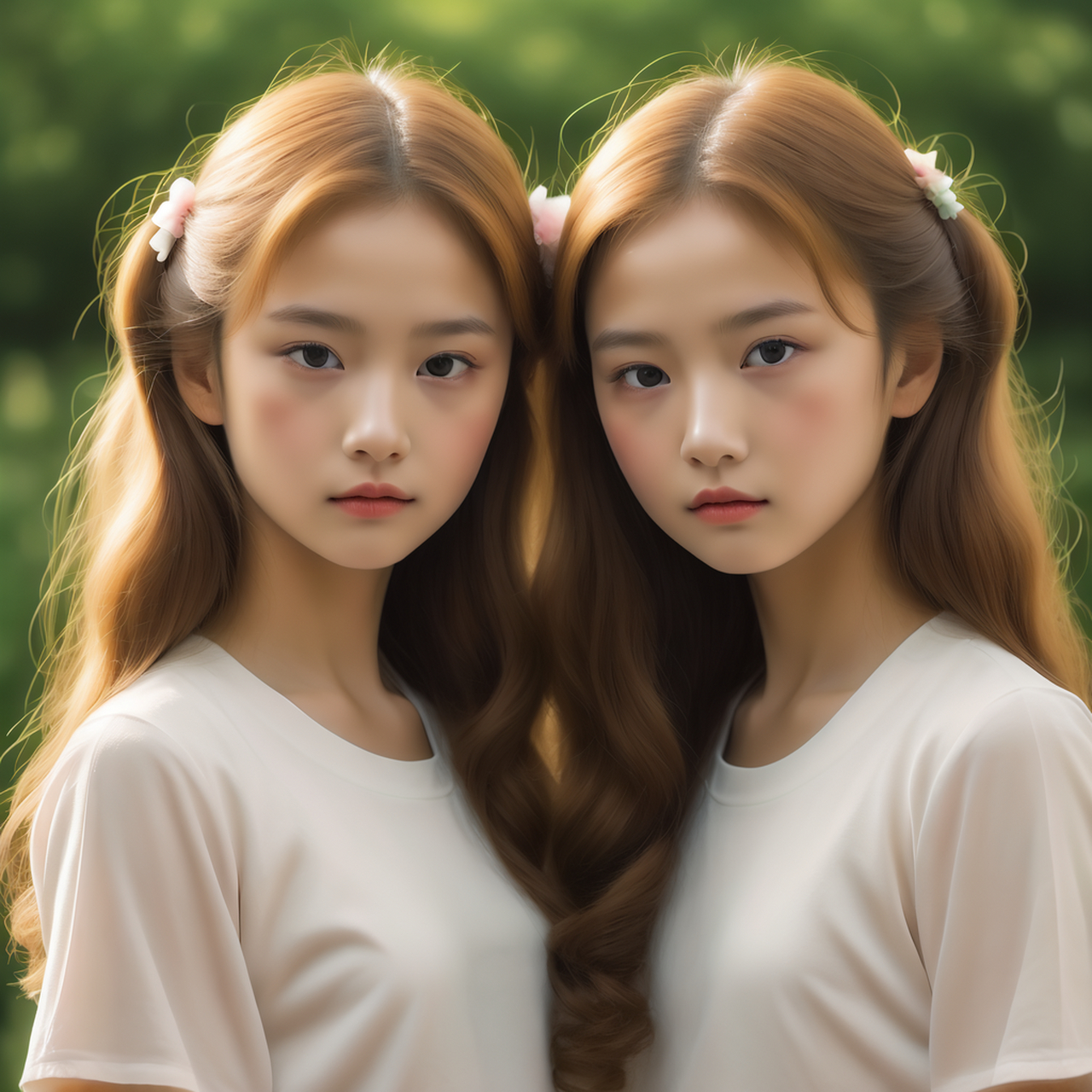 ai绘画# #ai二次元# 双胞胎小女孩,可爱呀