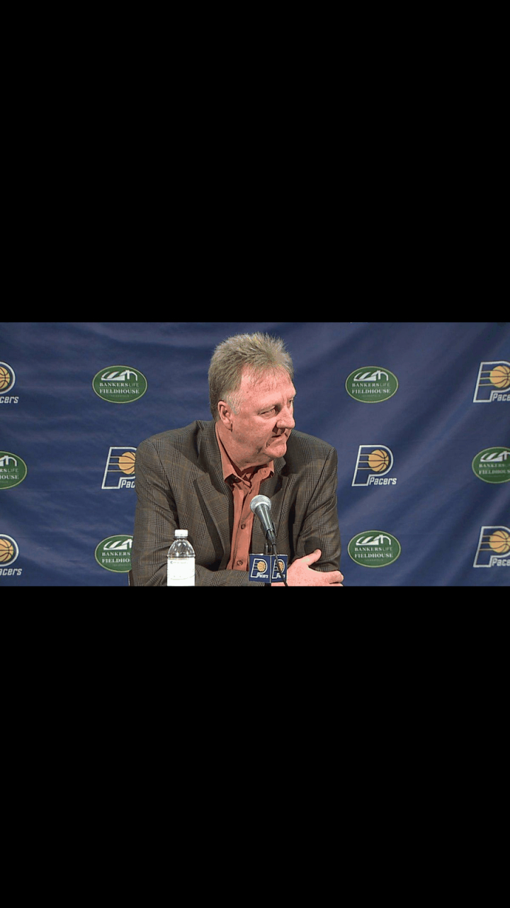 gif创作人# 步行者总裁拉里·伯德退位了,普理查德接管篮球事务,这能