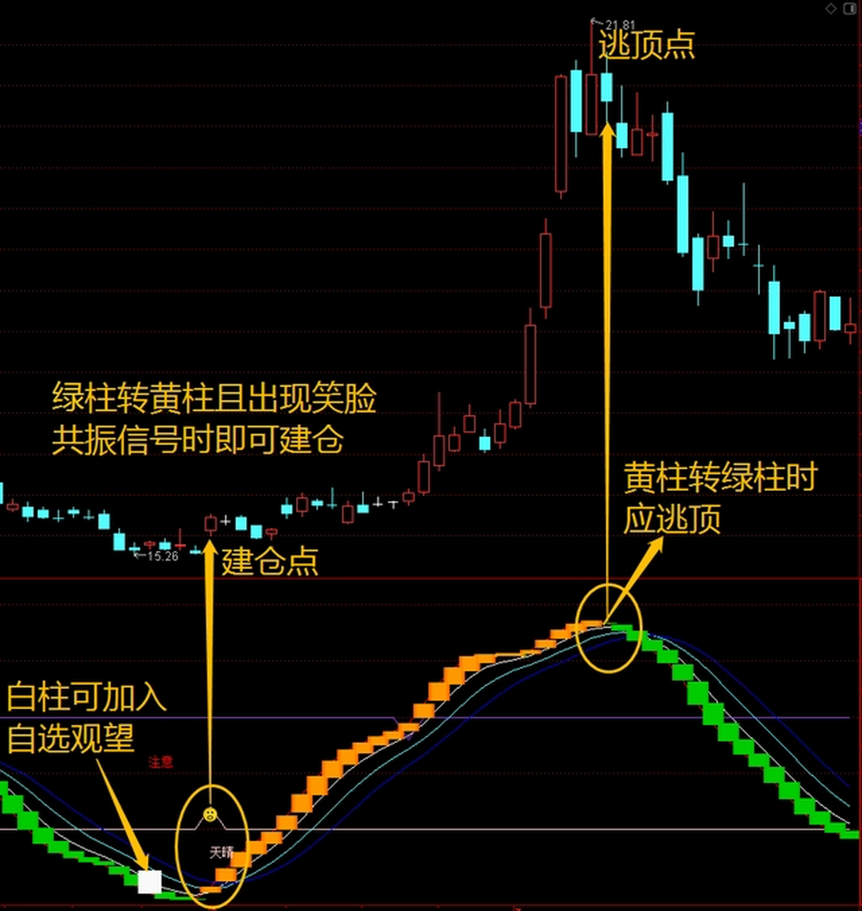 rsi指标详解图解颜色图片