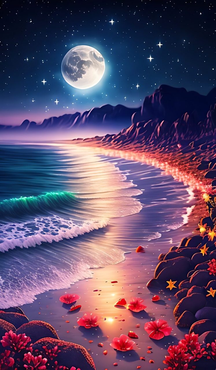 星空  在静谧的夜空下,我们仰望星空, 那一片深邃的蓝,如同一首无言的