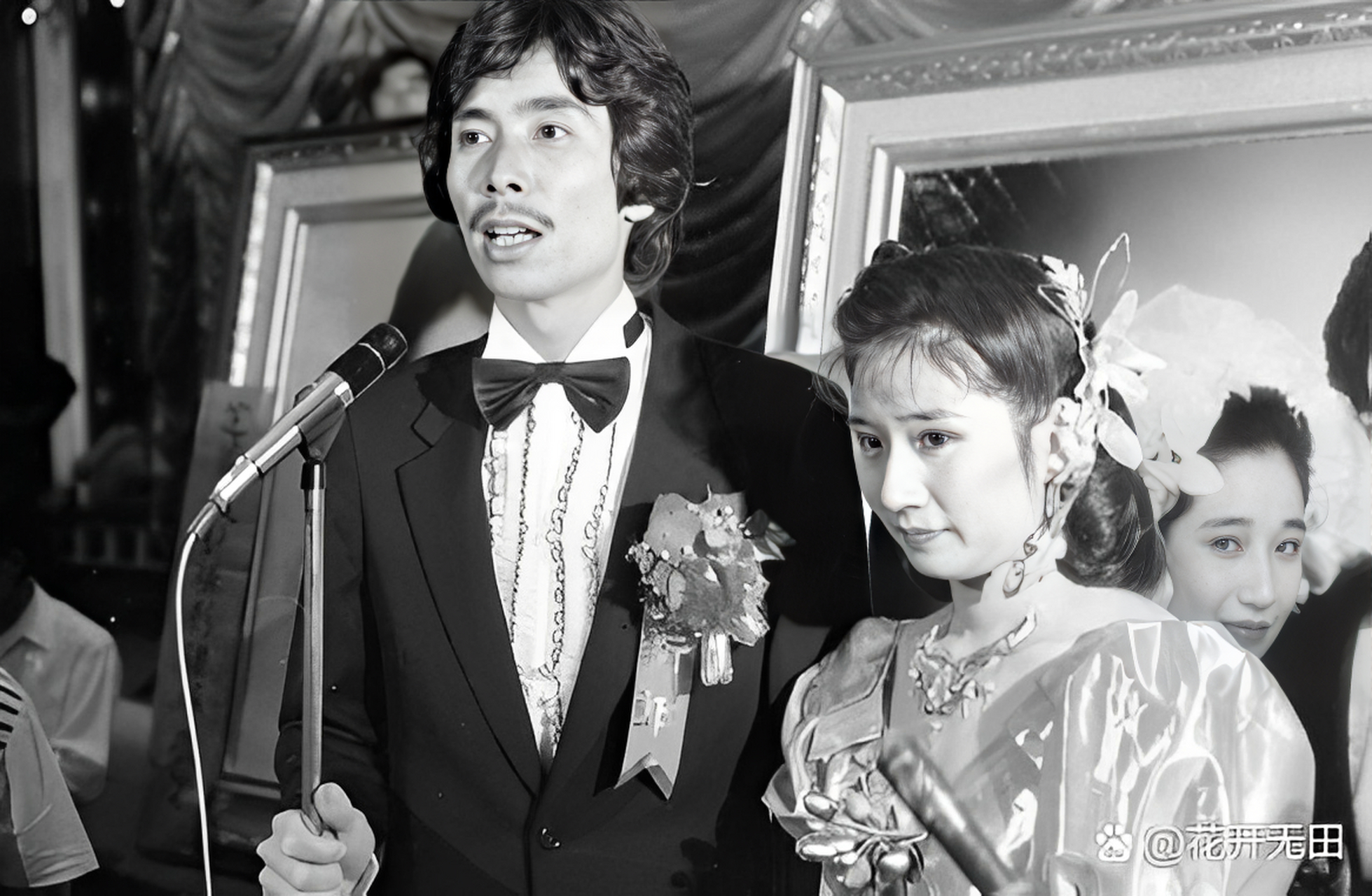 1982年,鲁迅先生的长孙周令飞在台湾省与同学·张纯华结婚.