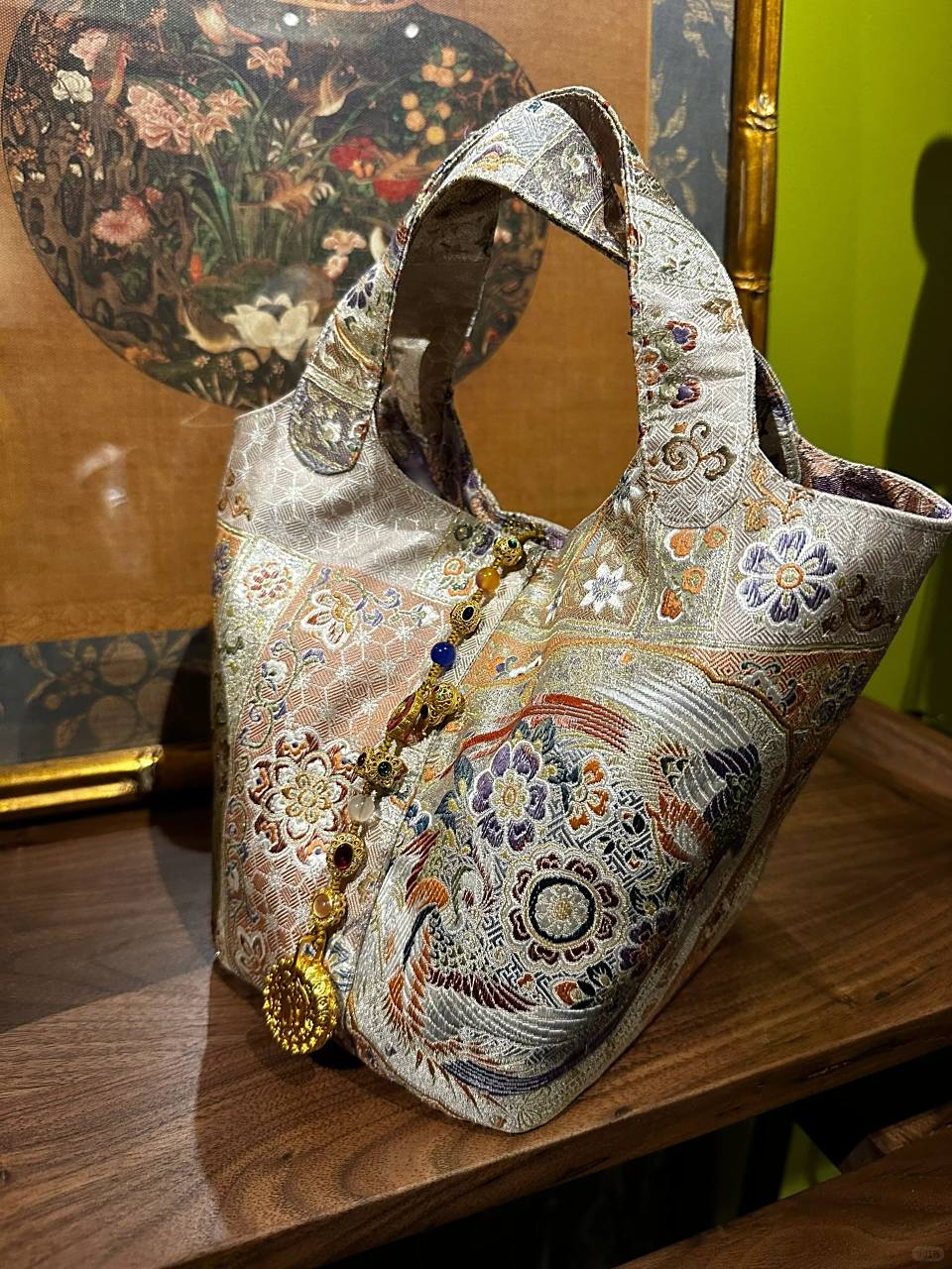 新中式西阵织菜篮子包包