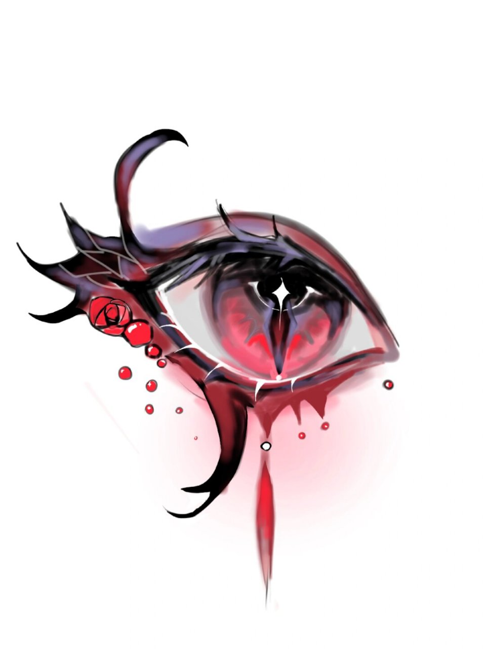 【眼睛系列26】血族,深邃红色眼眸,勾起神秘诱惑