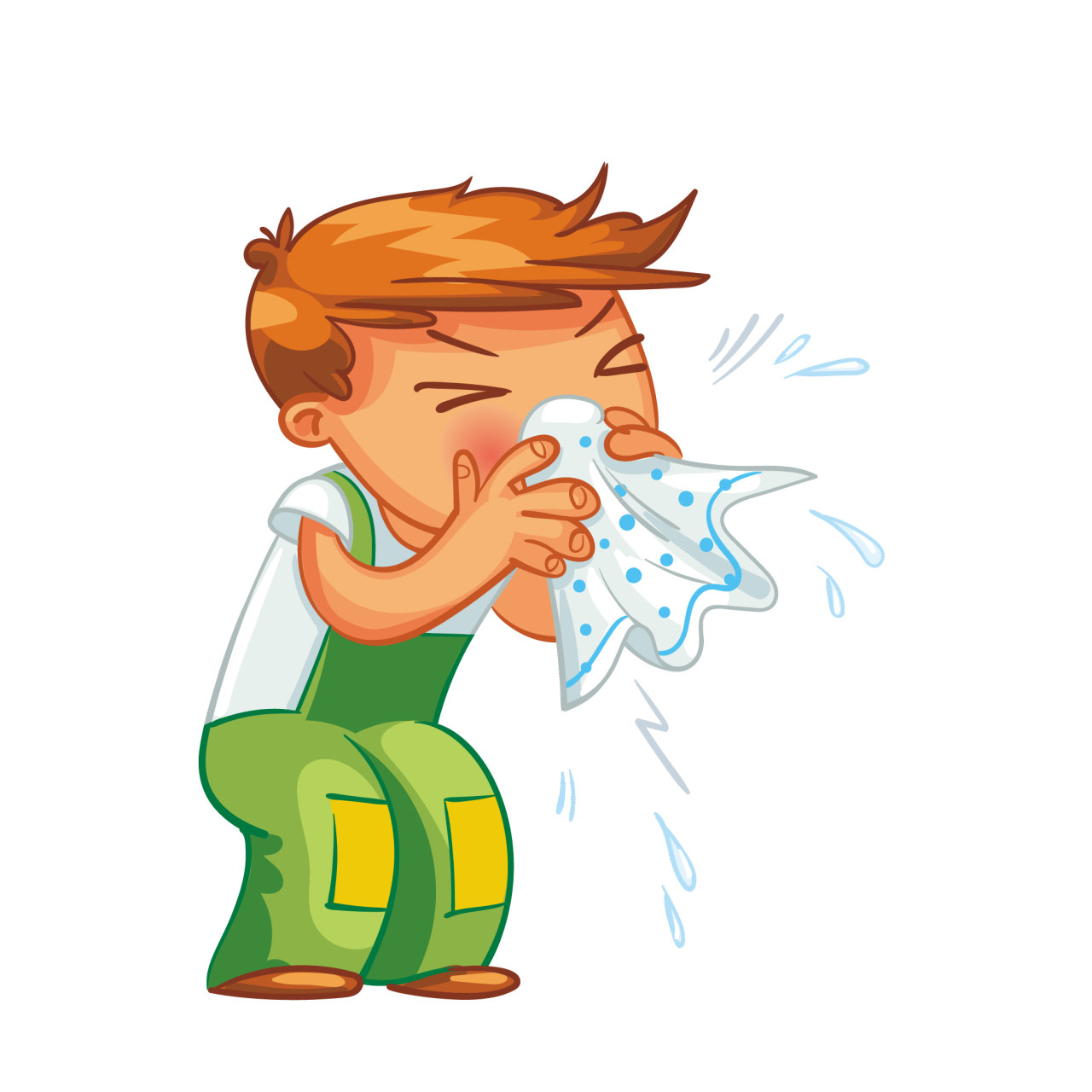 呈现清水样透明鼻涕,大多数情况下代表的是感冒初期,此时鼻腔内腺体