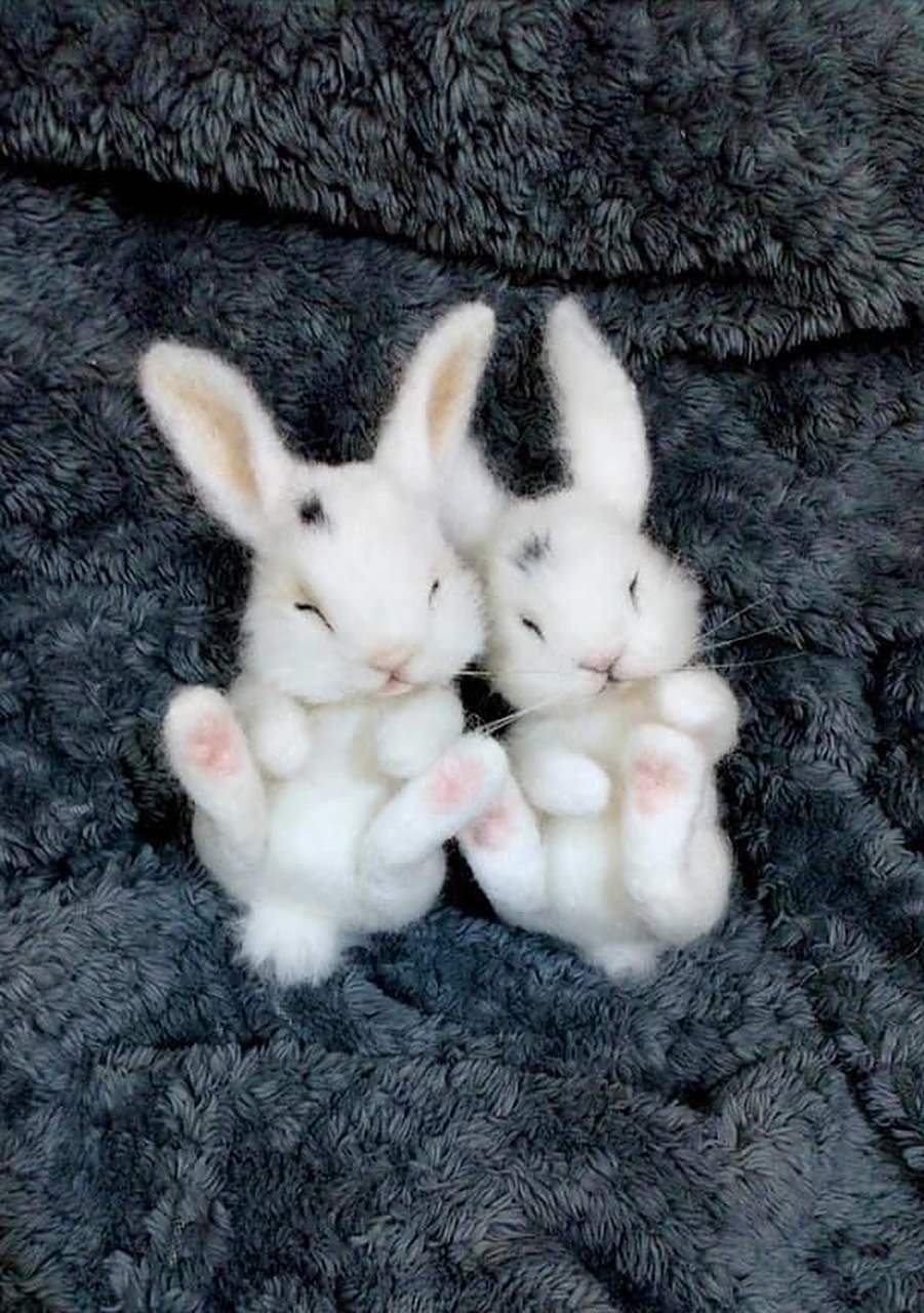 出神入化的手工艺品 超可爱的小兔子