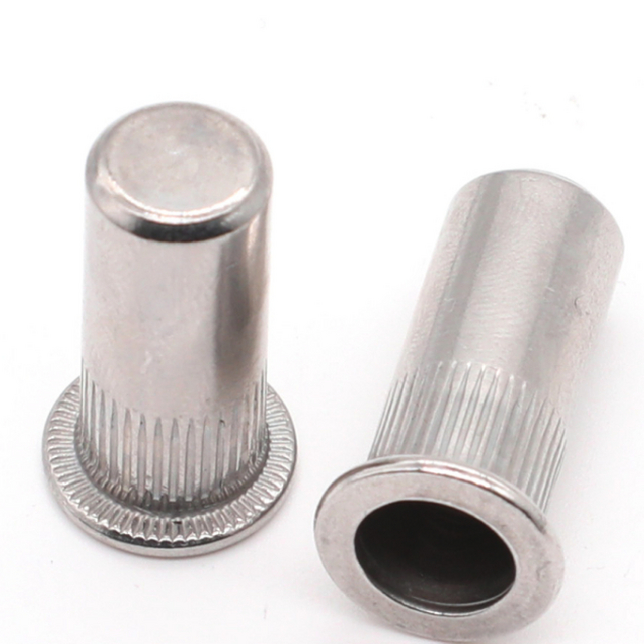 5的平头竖条纹盲孔铆螺母的铆后长度是多少?