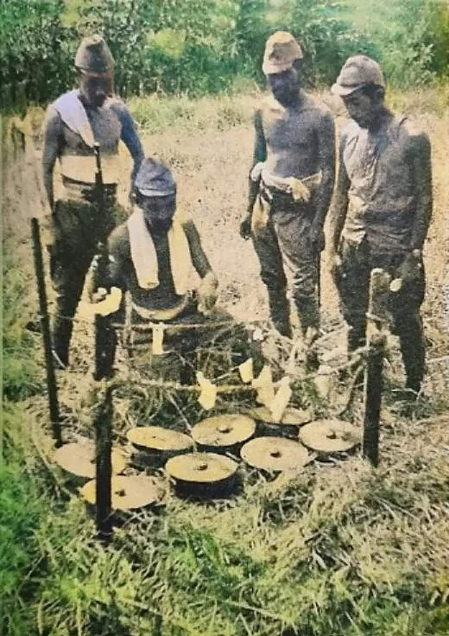 一张拍摄于"庐山保卫战"时期的老照片,庐山保卫战是武汉会战的一会