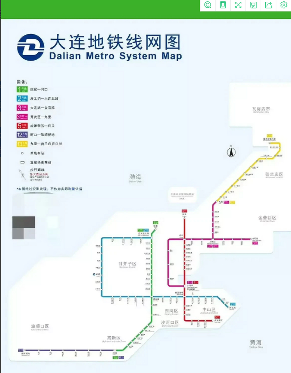 大连地铁5号线路图图片