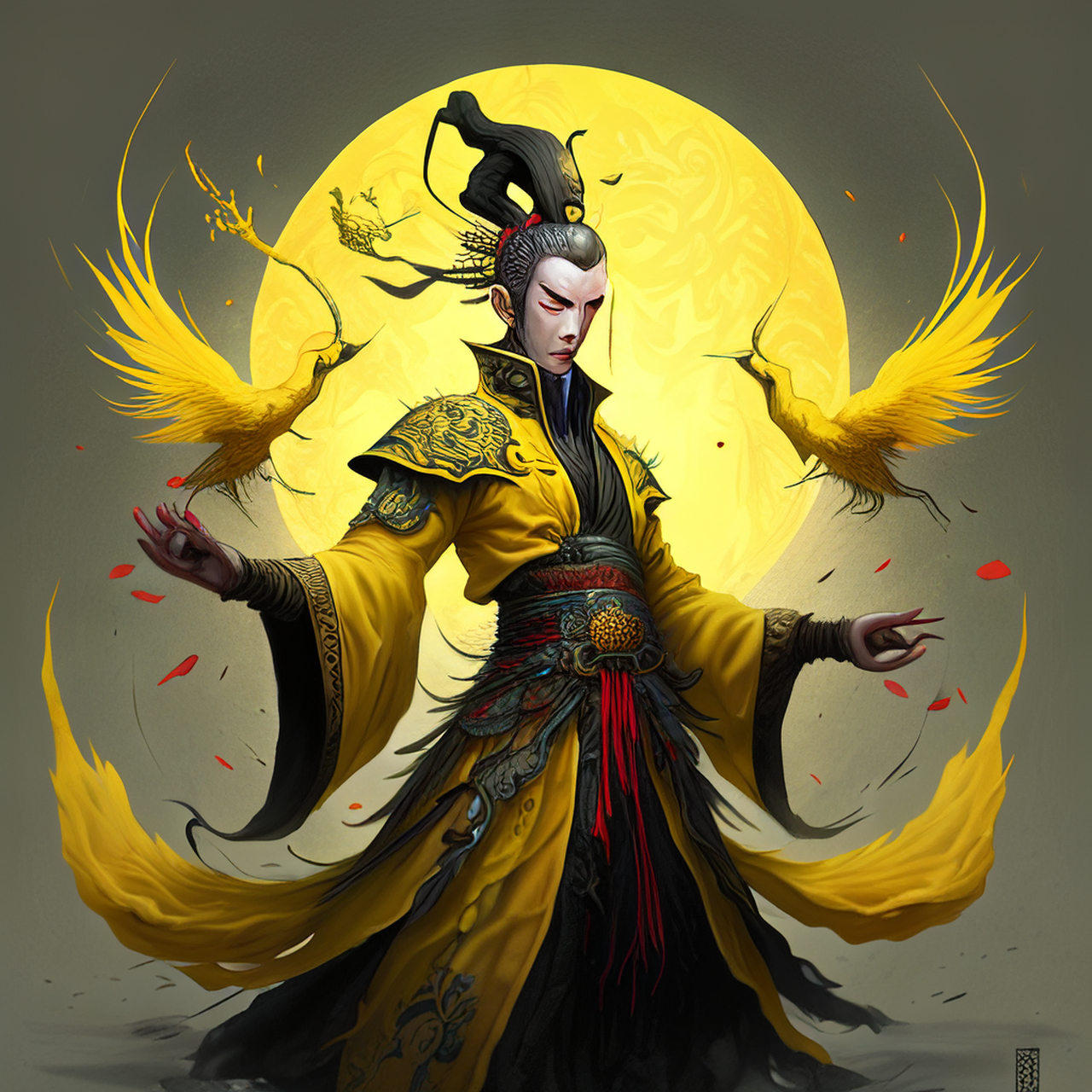 黄去催执崆峒麦,破敌何须鹤唳风.4k,简洁,静谧#百度ai绘图黑科技