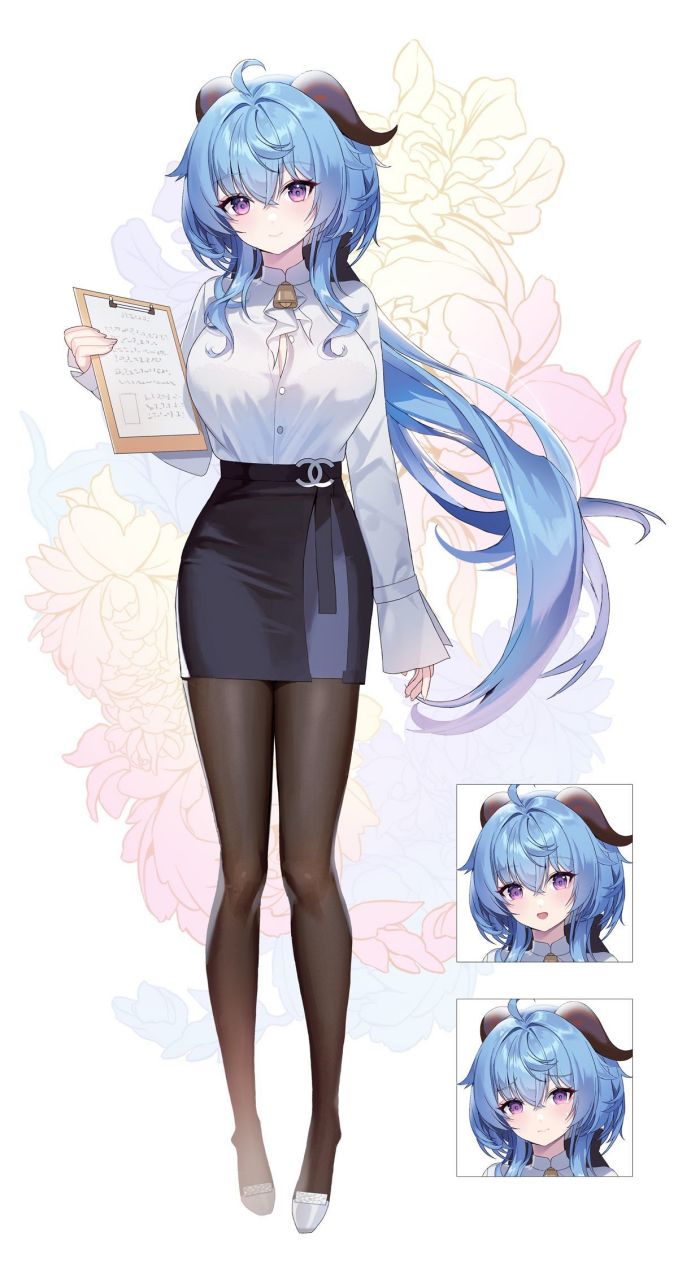 我发现ol穿搭配甘雨越来越养眼#原神