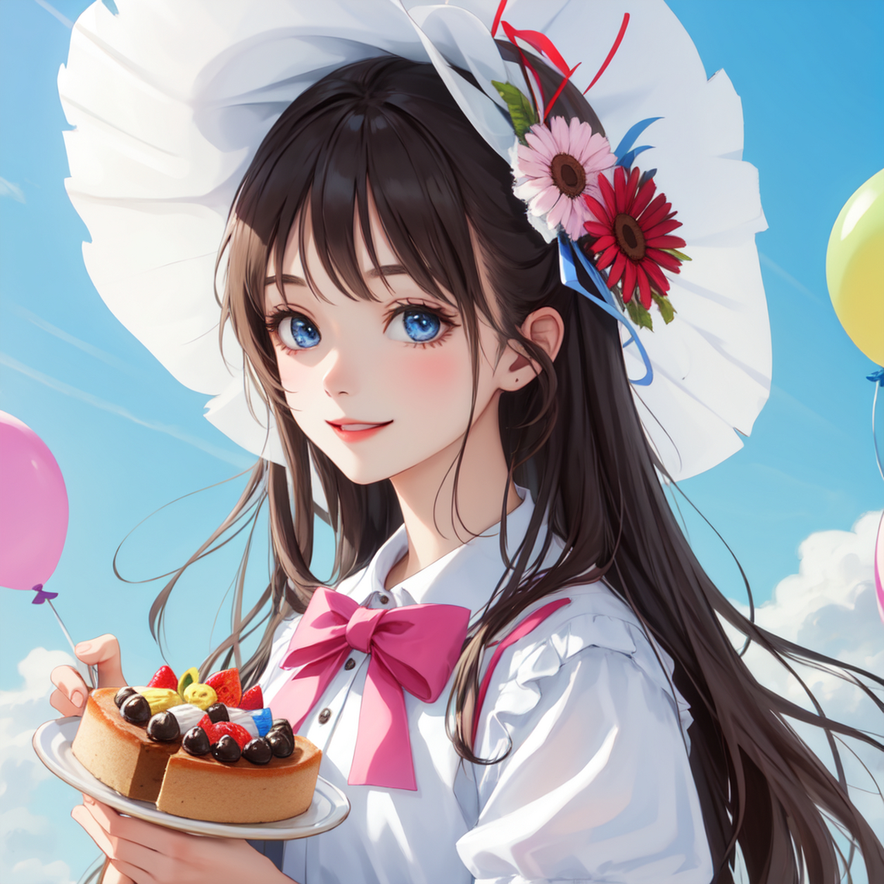 我用ai创作了一组二次元头像,用来祝文心一格生日快乐,大家觉得好看吗