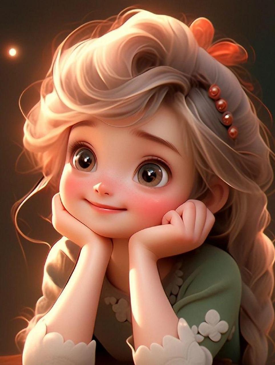 水灵灵大眼芭比公主可爱头像 676767 #九月动态激励计划# #ai