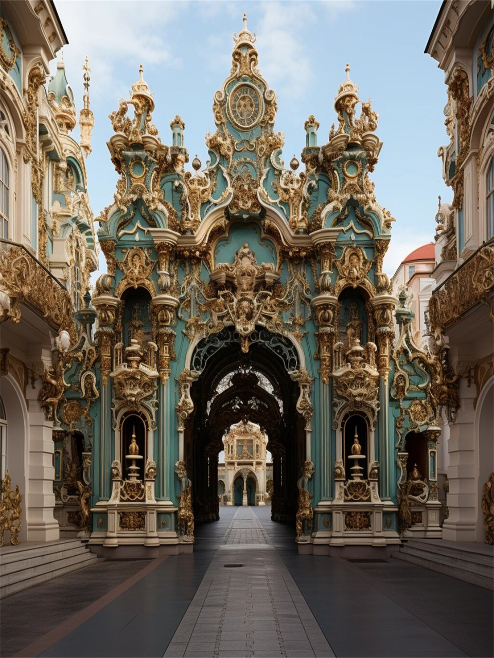 欧洲广泛流行的一种建筑风格  在17至18世纪的欧洲,巴洛克建筑风格