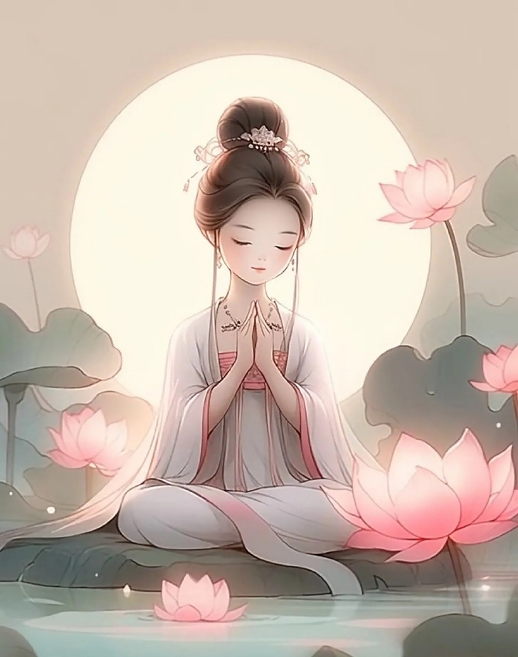 古风美女#  莲花仙子