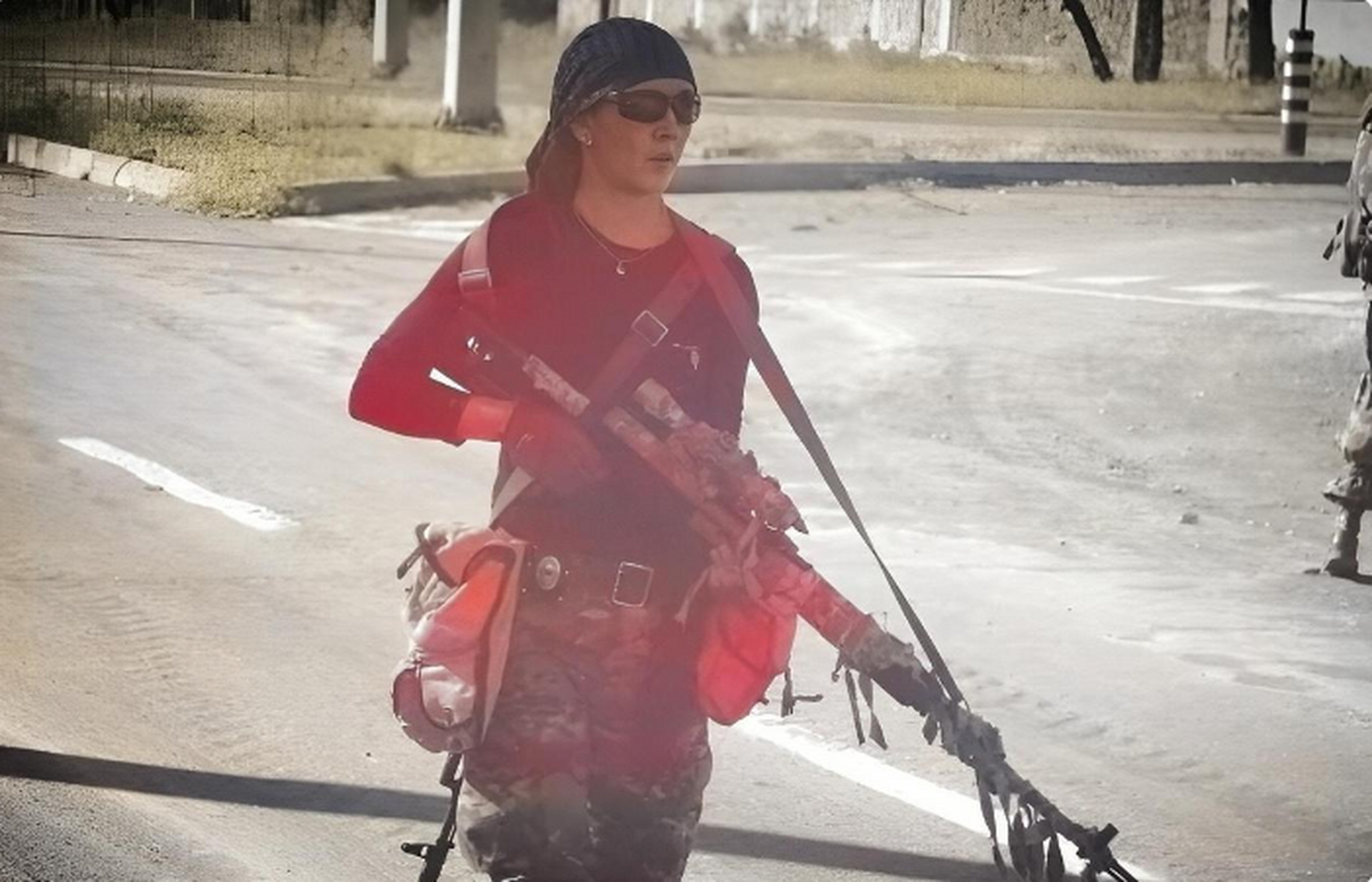 乌克兰著名的女狙击手奥利尼琴科因为在社交平台上的过度嚣张而被