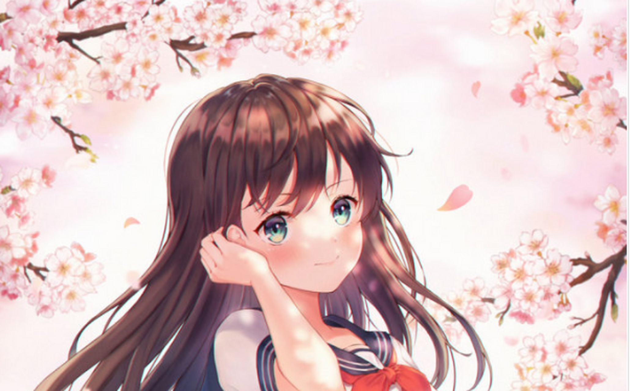 动漫美图:可爱的动漫美少女,一个个美得能够当壁纸