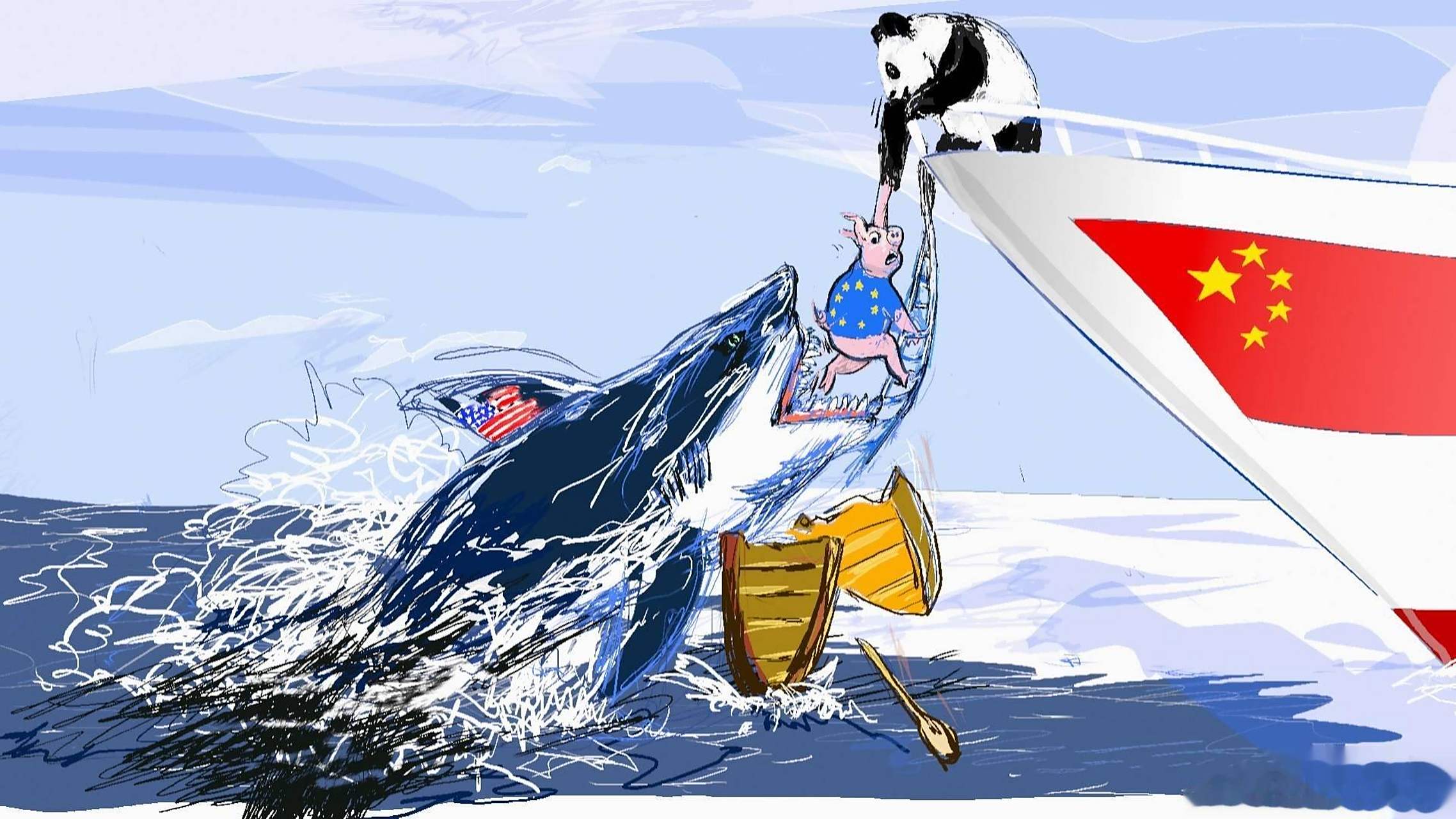 一幅有意思的漫画与老铁们分享.