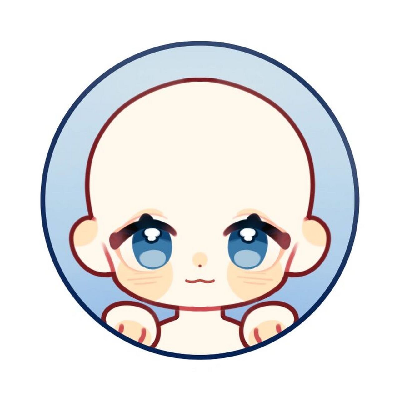 免费吧唧头模板分享  吧唧头是一种非常流行的二次元发饰,常常被用于