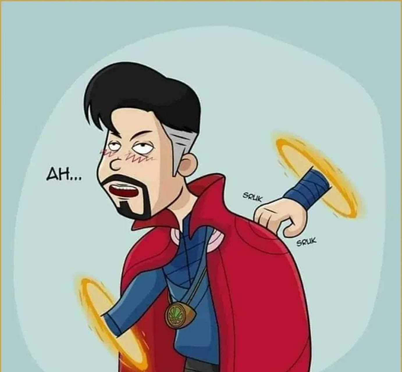 奇异博士背痒的时候怎么抓?就是这样抓!大家看懂了吗?