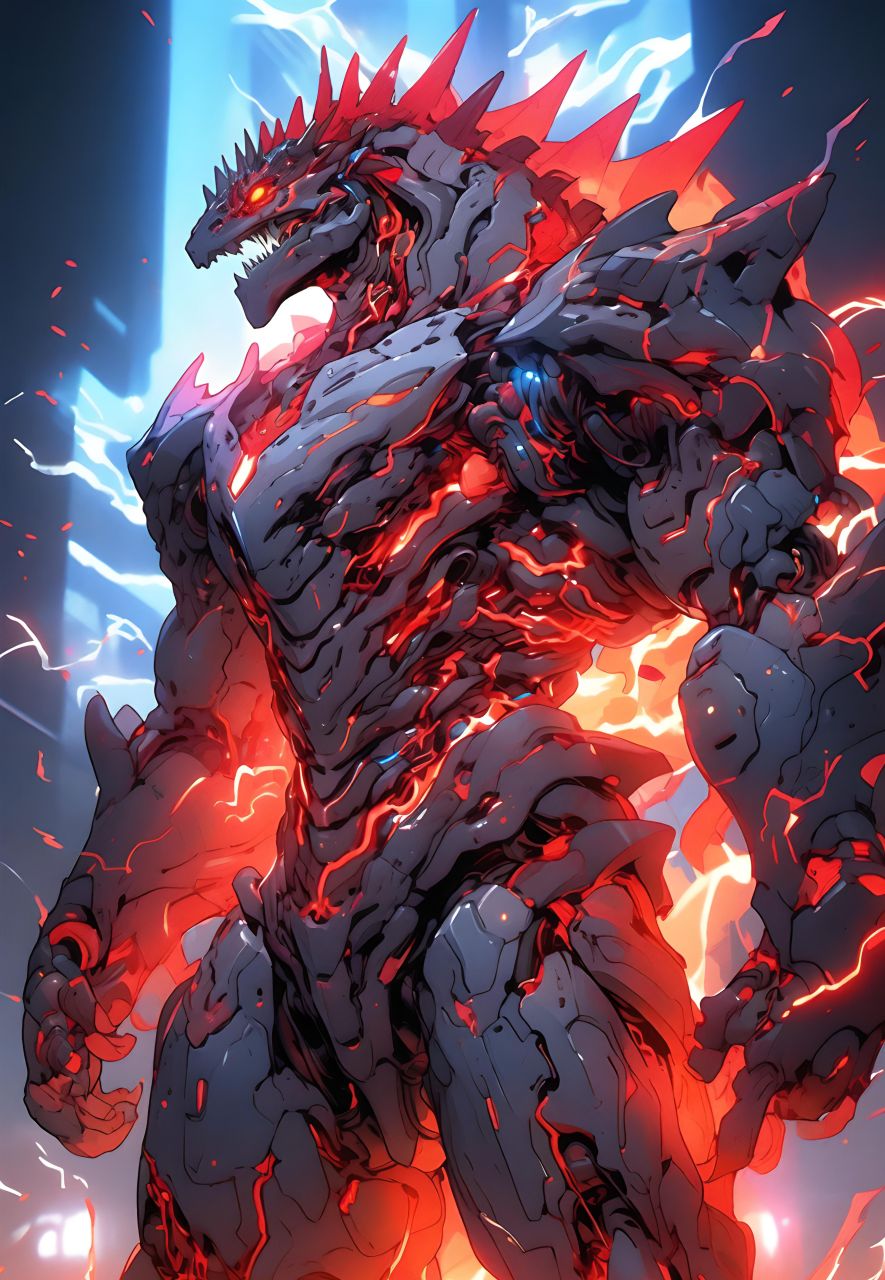 a绘65,#机甲##图片##动漫头像和壁纸##二次元##蜥蜴