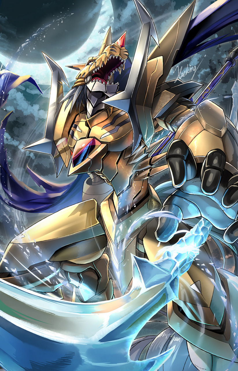 偃月加鲁鲁兽 #数码宝贝# #动漫# #二次元