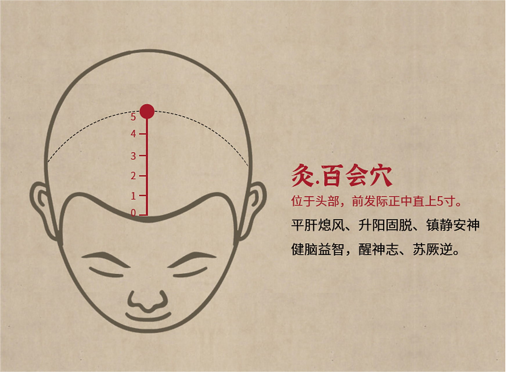 百会,经穴名.出《针灸甲乙经》.别名"三阳五会".属督脉.