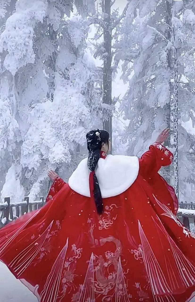 当红衣遇上雪景[三哈] 还有多么惊艳～～～  红衣踏雪～[生日蛋糕]