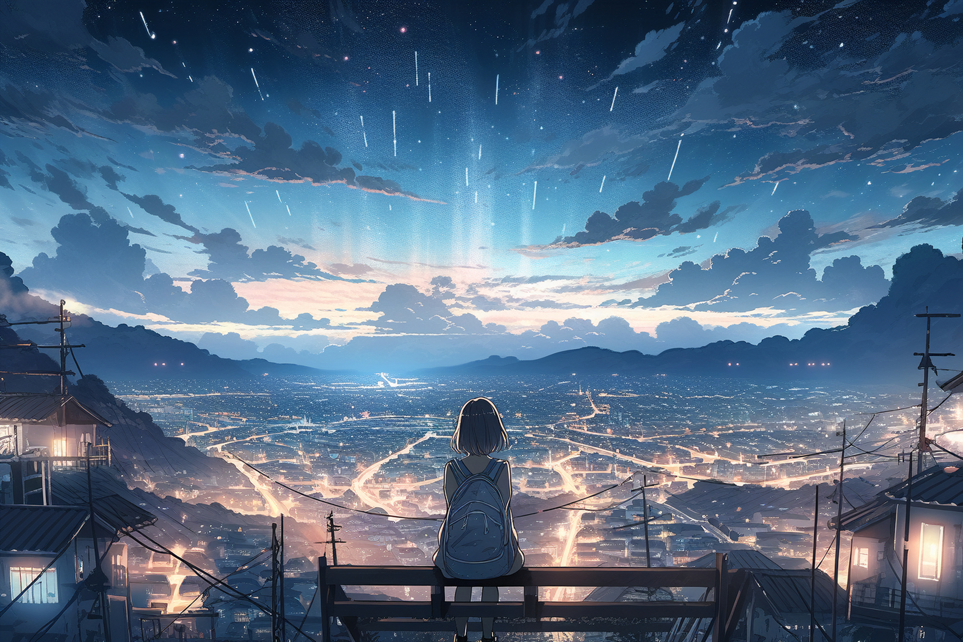 万家灯火,没有我 #动漫头像和壁纸# #图片# #ai绘画# #你的名字