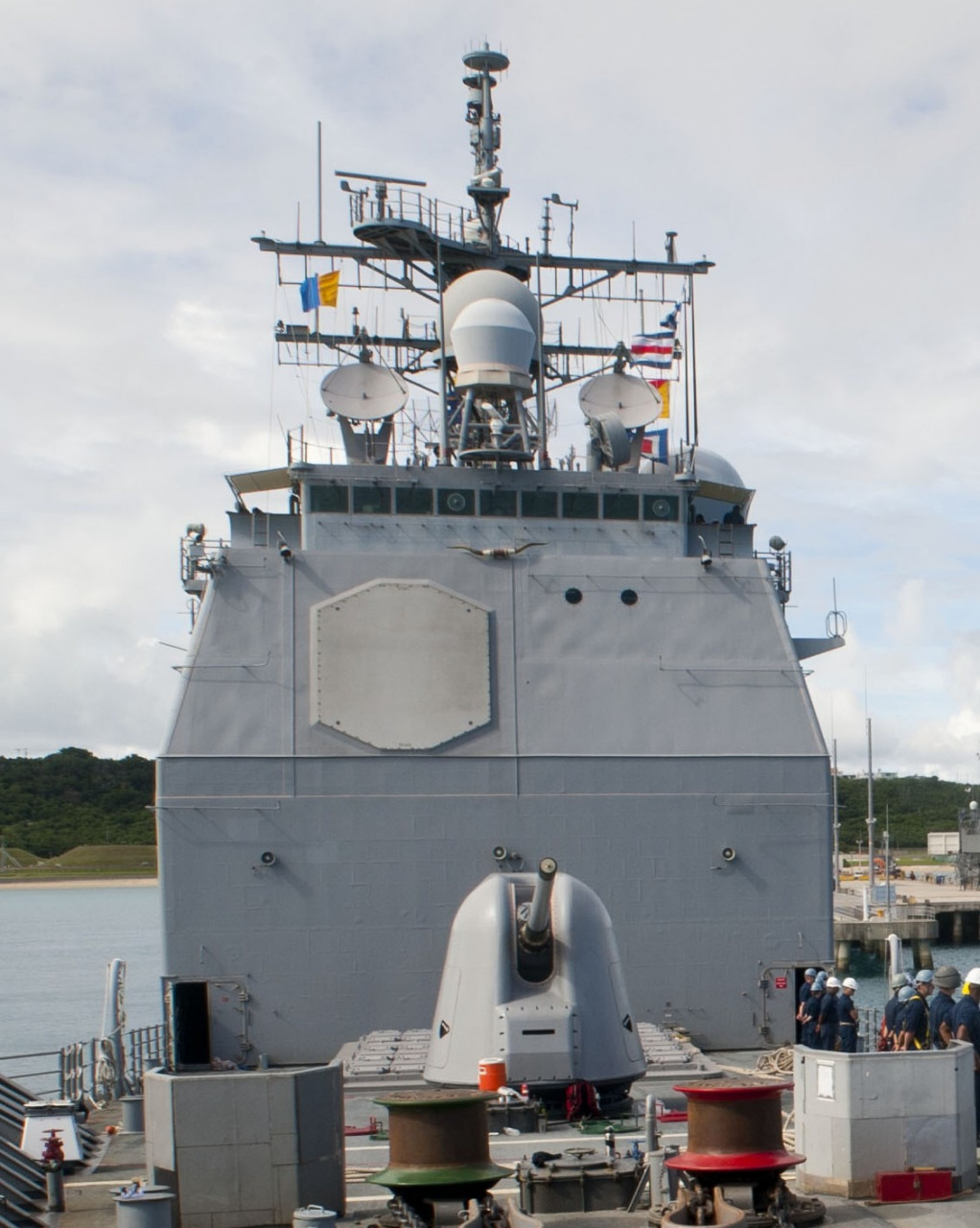 美国海军提康德罗加级导弹巡洋舰考彭斯号(uss cowpens,cg 63)舰上