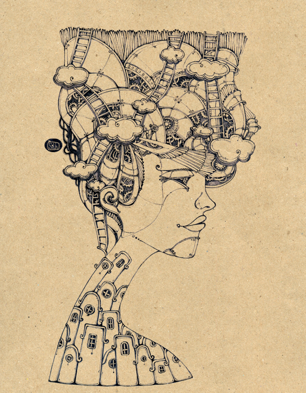 馆驿楼前看发机.——卢肇《竞渡诗》