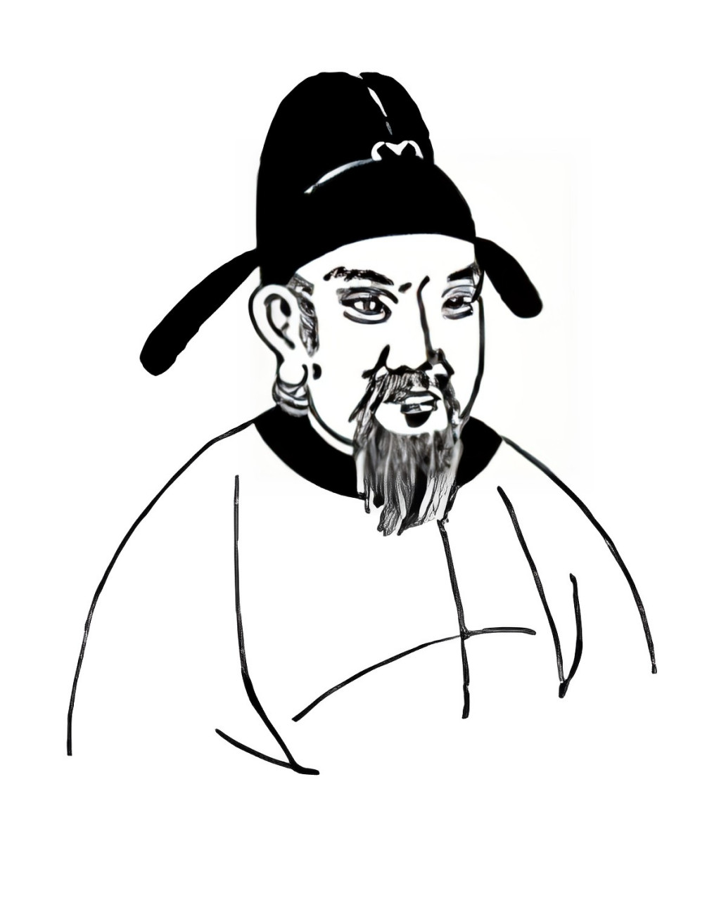 杜甫诗写道: "张公一生江海客,身长九尺须眉苍.