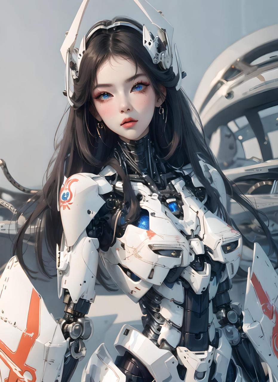 动漫壁纸---二次元机甲少女 国漫风格下的二次元机甲美少女,彰显飒爽