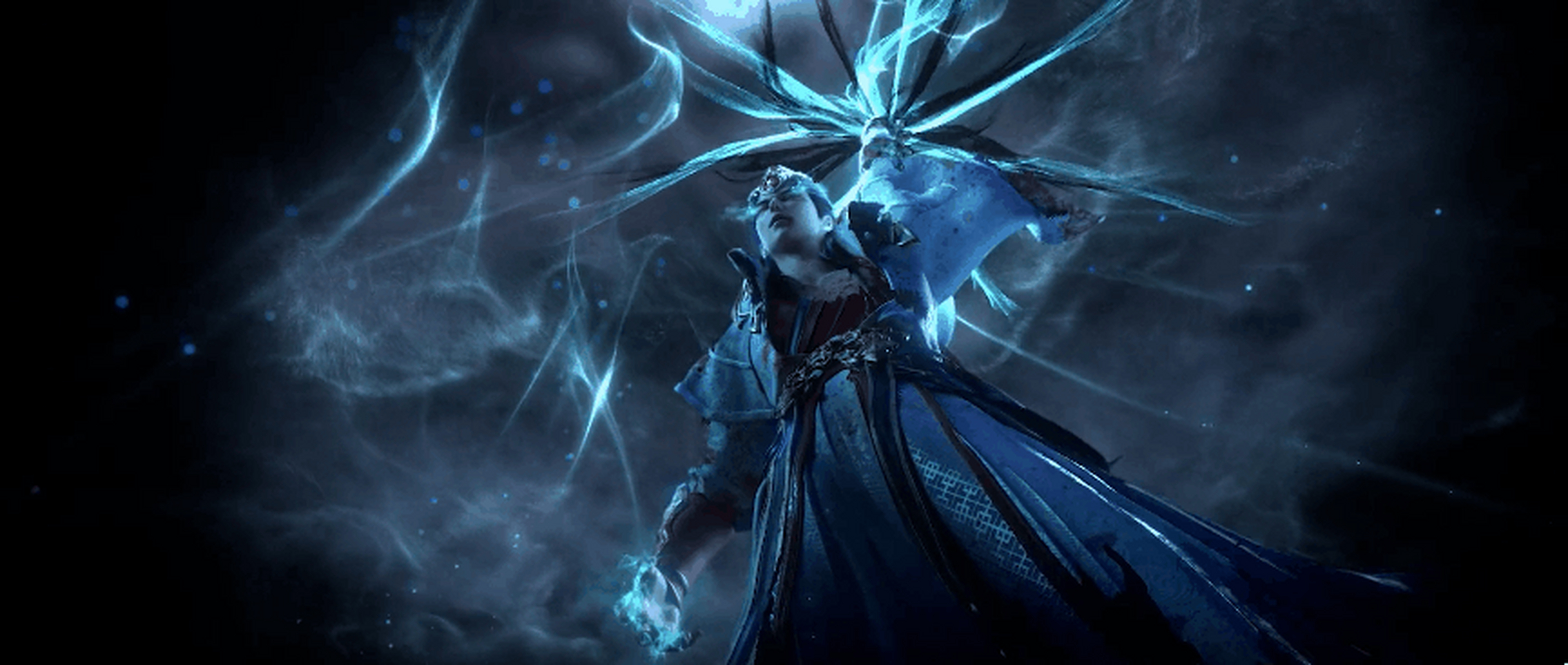 完美世界# 52,53双石之战,送上双方技能特效动图,石毅——麒麟步,重瞳