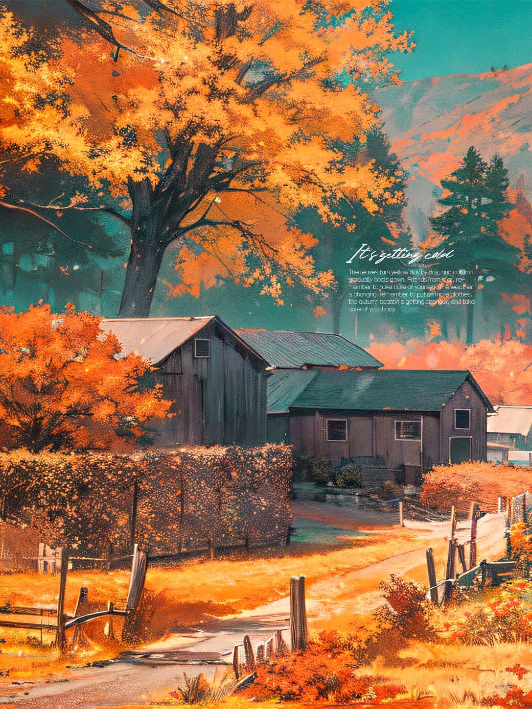 秋天一点点变凉丨治愈系插画