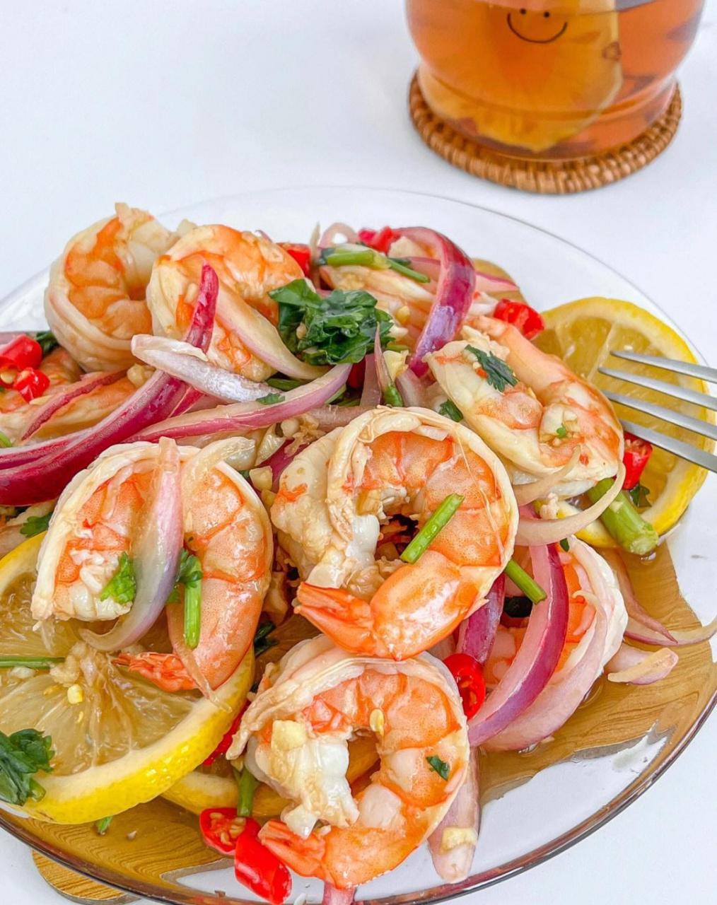 午餐这样吃|泰式酸辣柠檬虾08|||· 虾仁酸辣入味,清爽解腻 低脂高