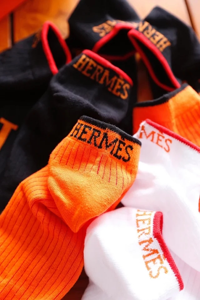 爱马仕男士春夏纯棉袜子