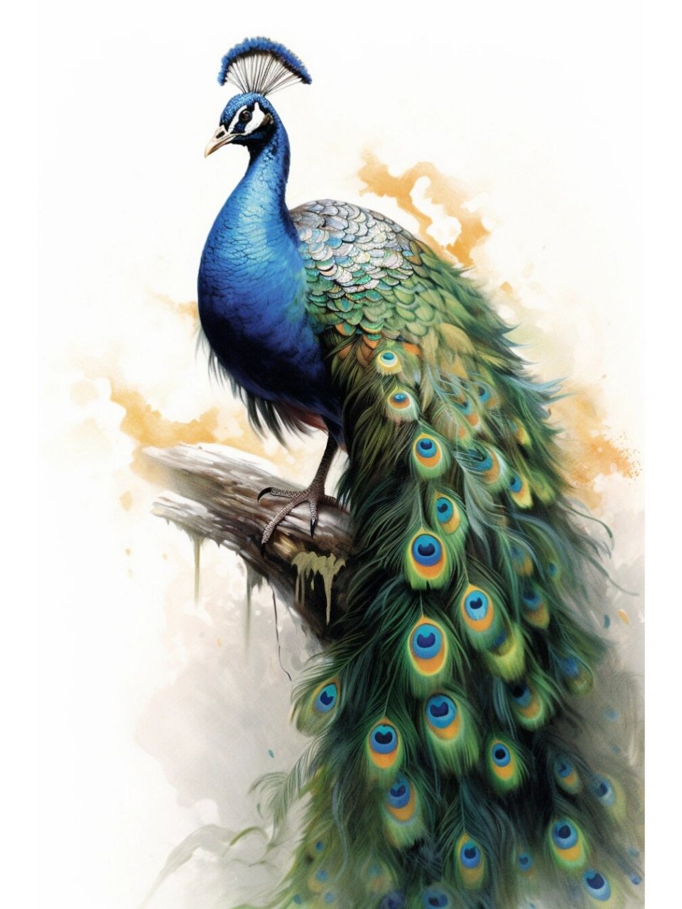 绘画素材千集分享 动物·孔雀  孔雀是一种极具魅力的动物,其华丽的