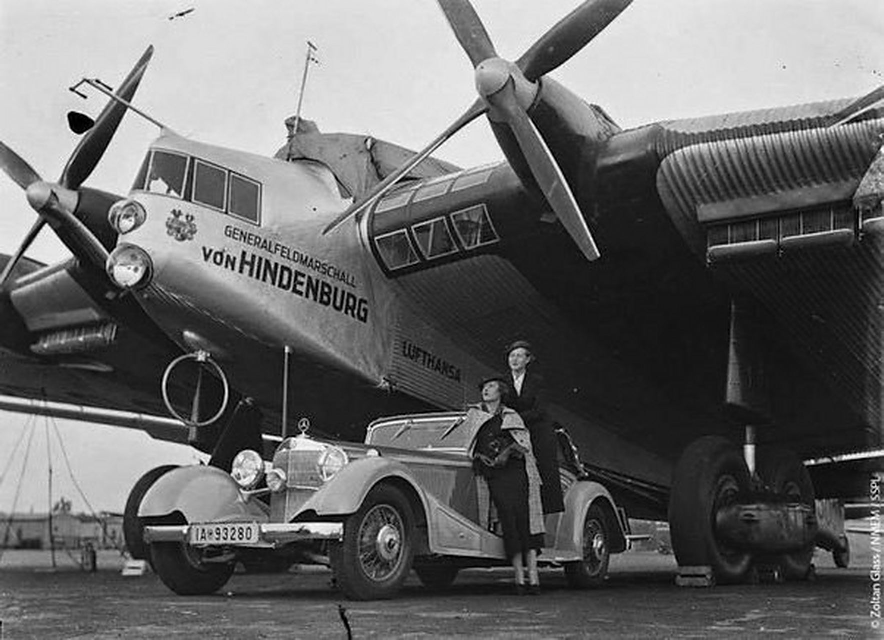 容克g38,拍摄于大约1930年.