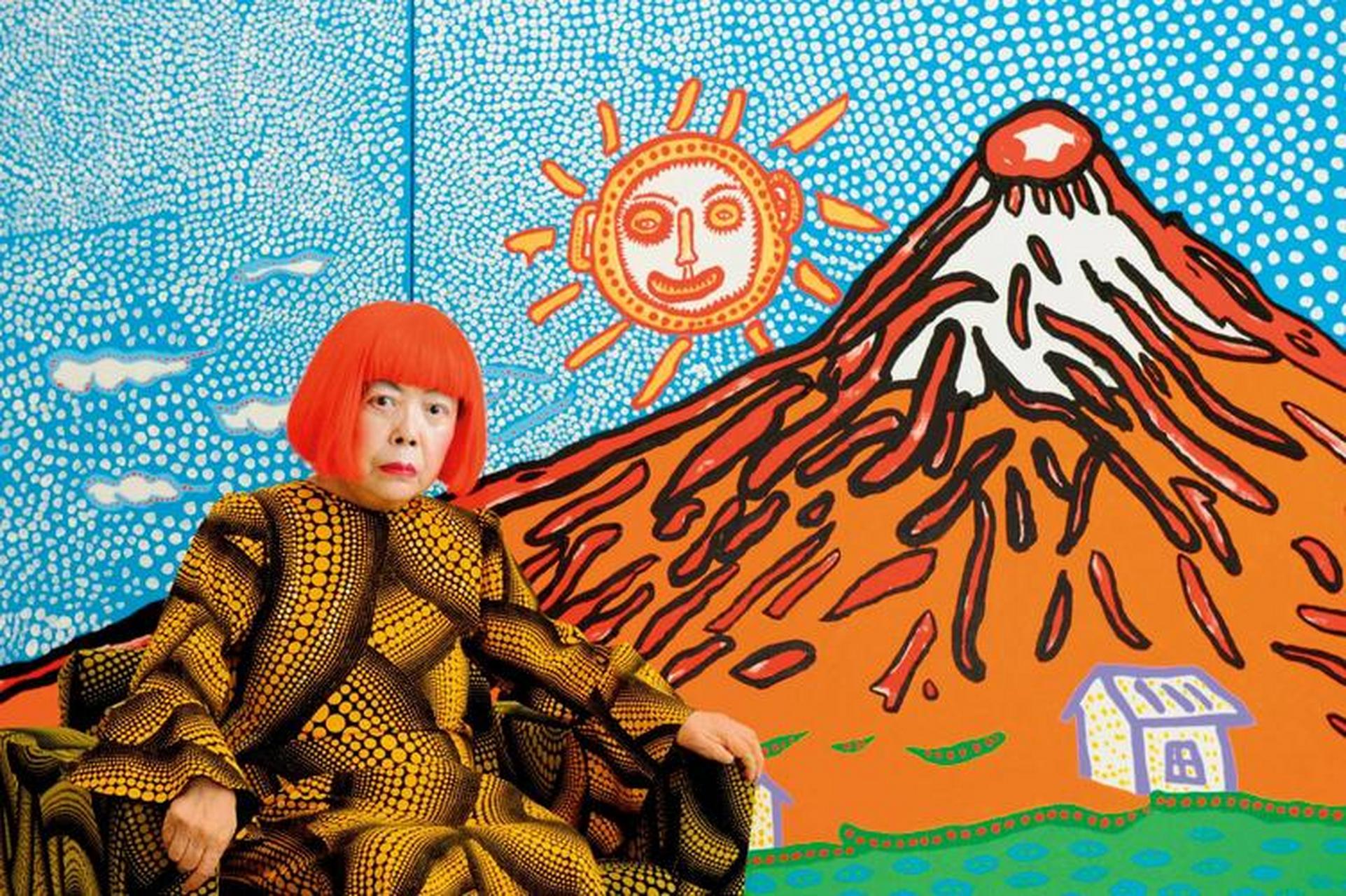 他就是波点女王草间弥生,当代最受欢迎的前辈艺术家,他的作品不仅受到